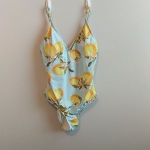 Lemon Print Swimsuit